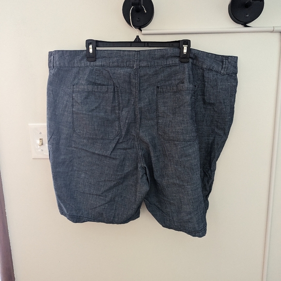 EUC Plus Size Chambray Shorts - Picture 7 of 9